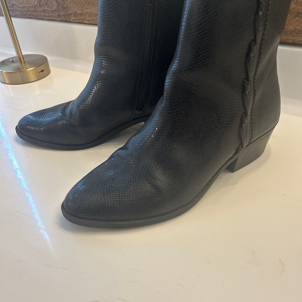 Black Women's Ankle Boots, Lucky Brand, size 8.5